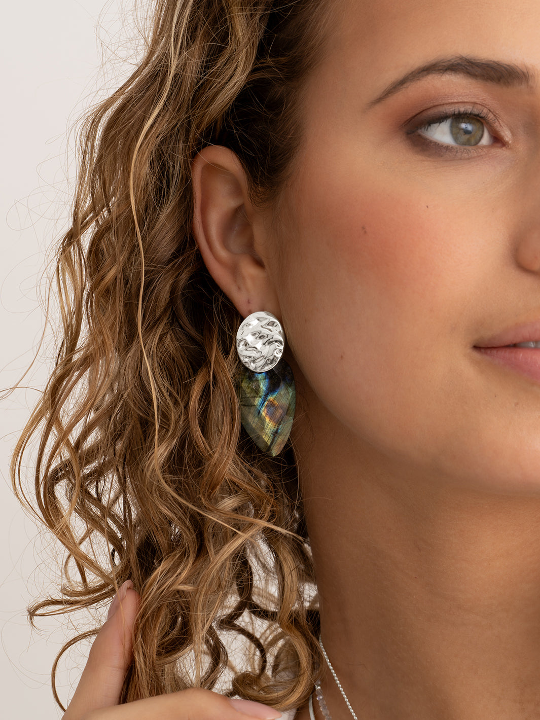 Labradorite Blossom Pierres d'oreille