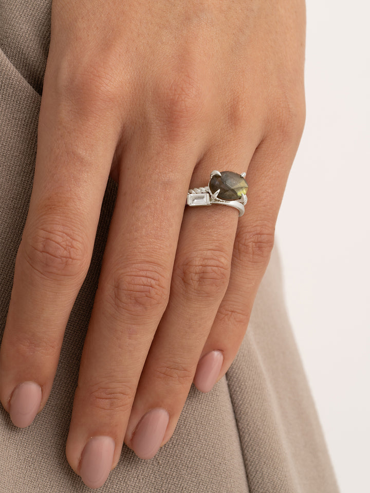 Baguette Ring | zilver