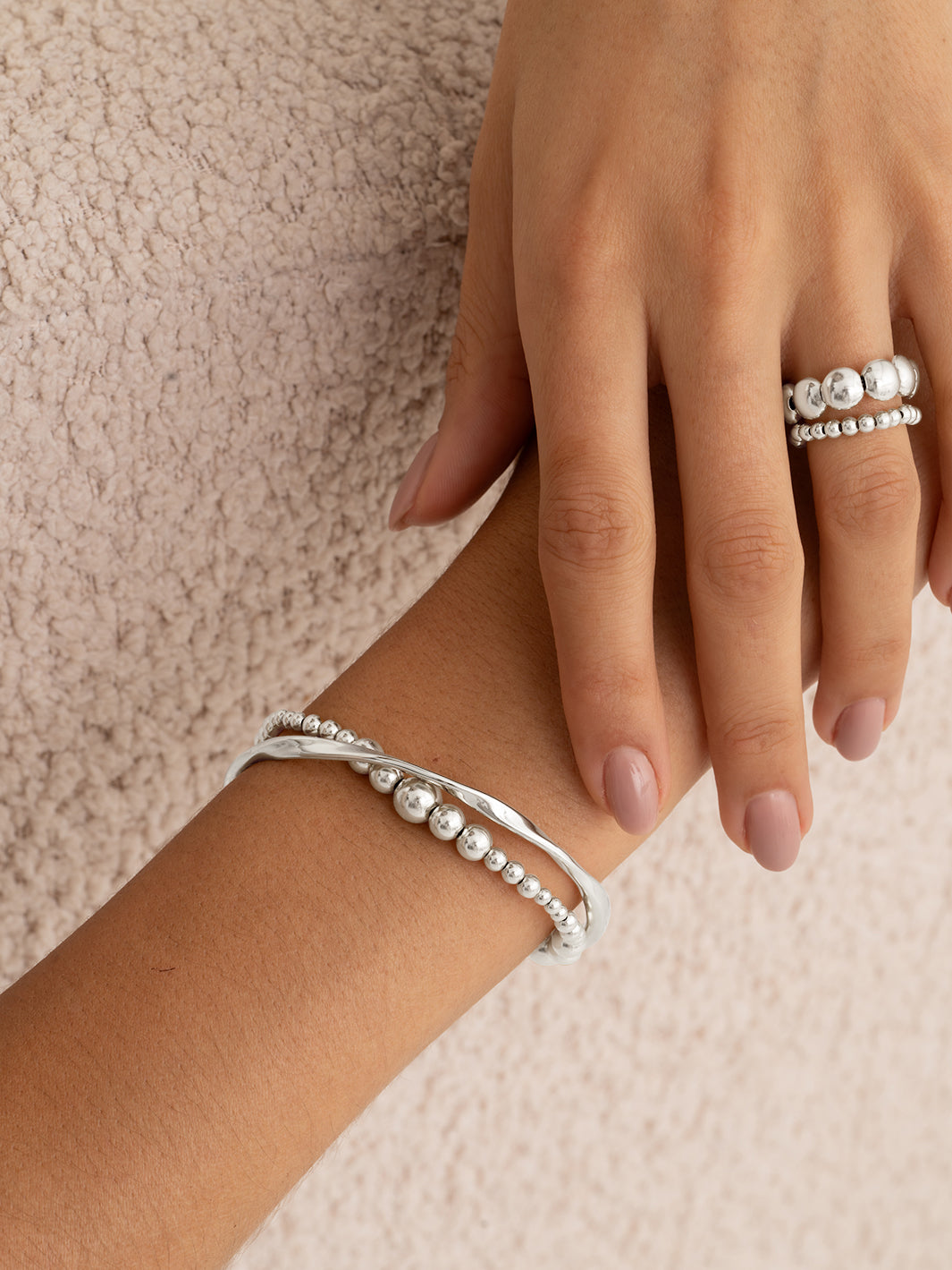 Wave mix bracelet | Silver