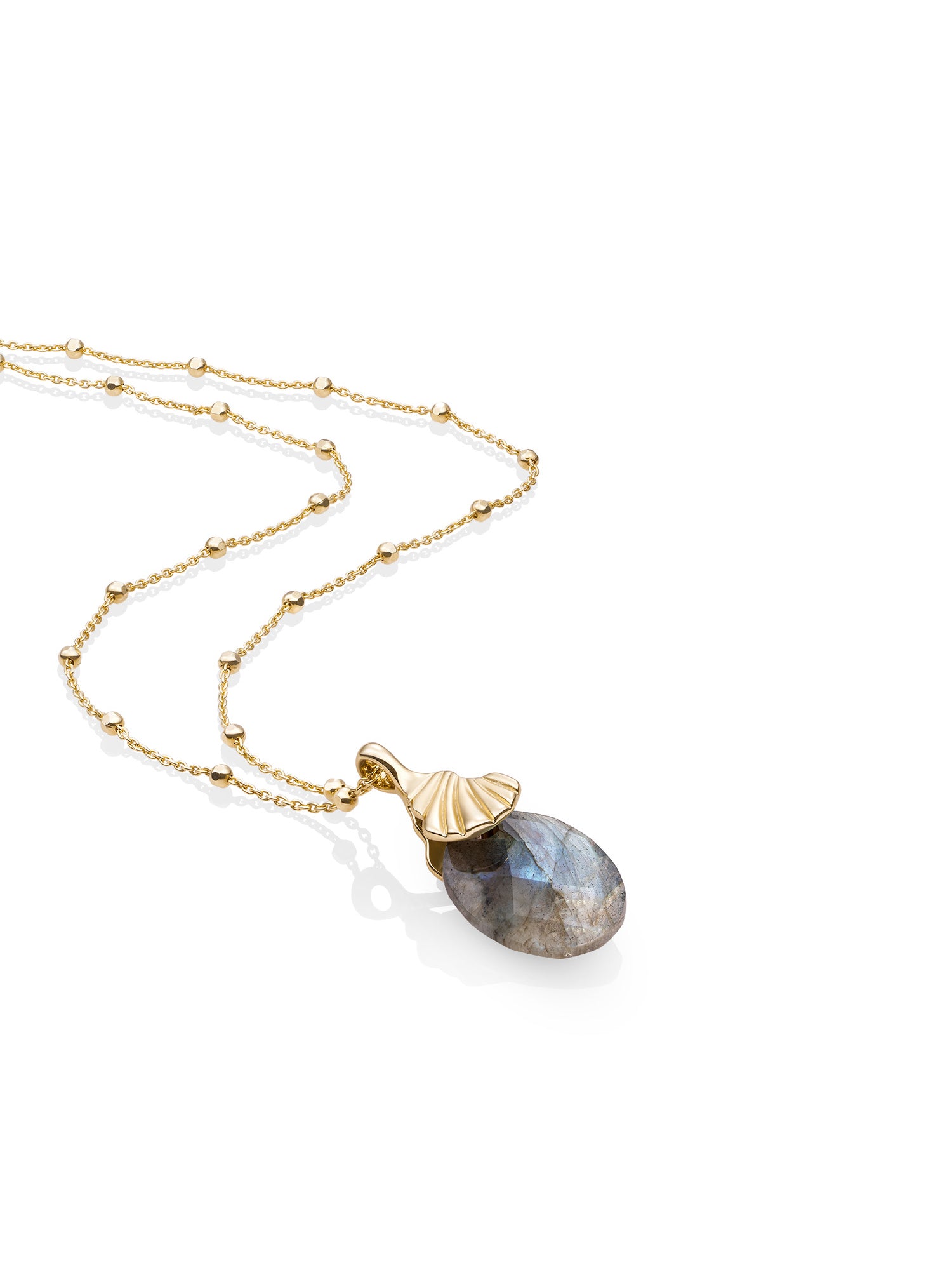 Labradorite Dune Ball Chain Ketting Set Goud - Sets