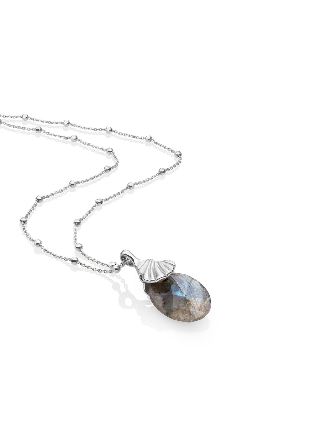 Labradorite Dune Ball Chain Ketting Set Zilver - Sets