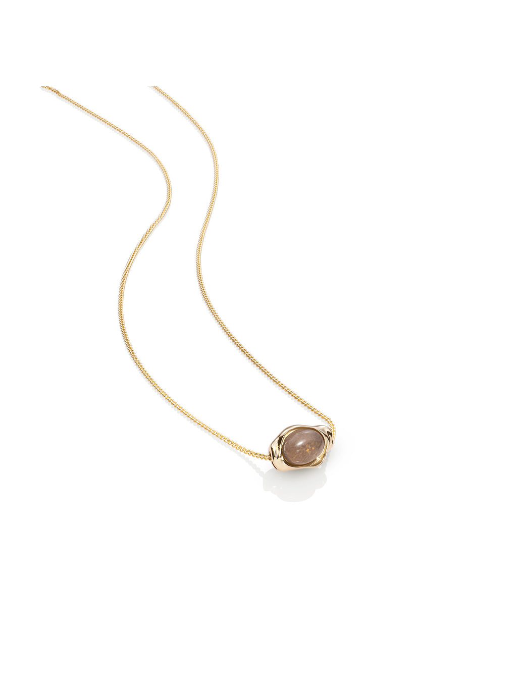 Smoky Quartz Flow Ketting Set Goud - Sets