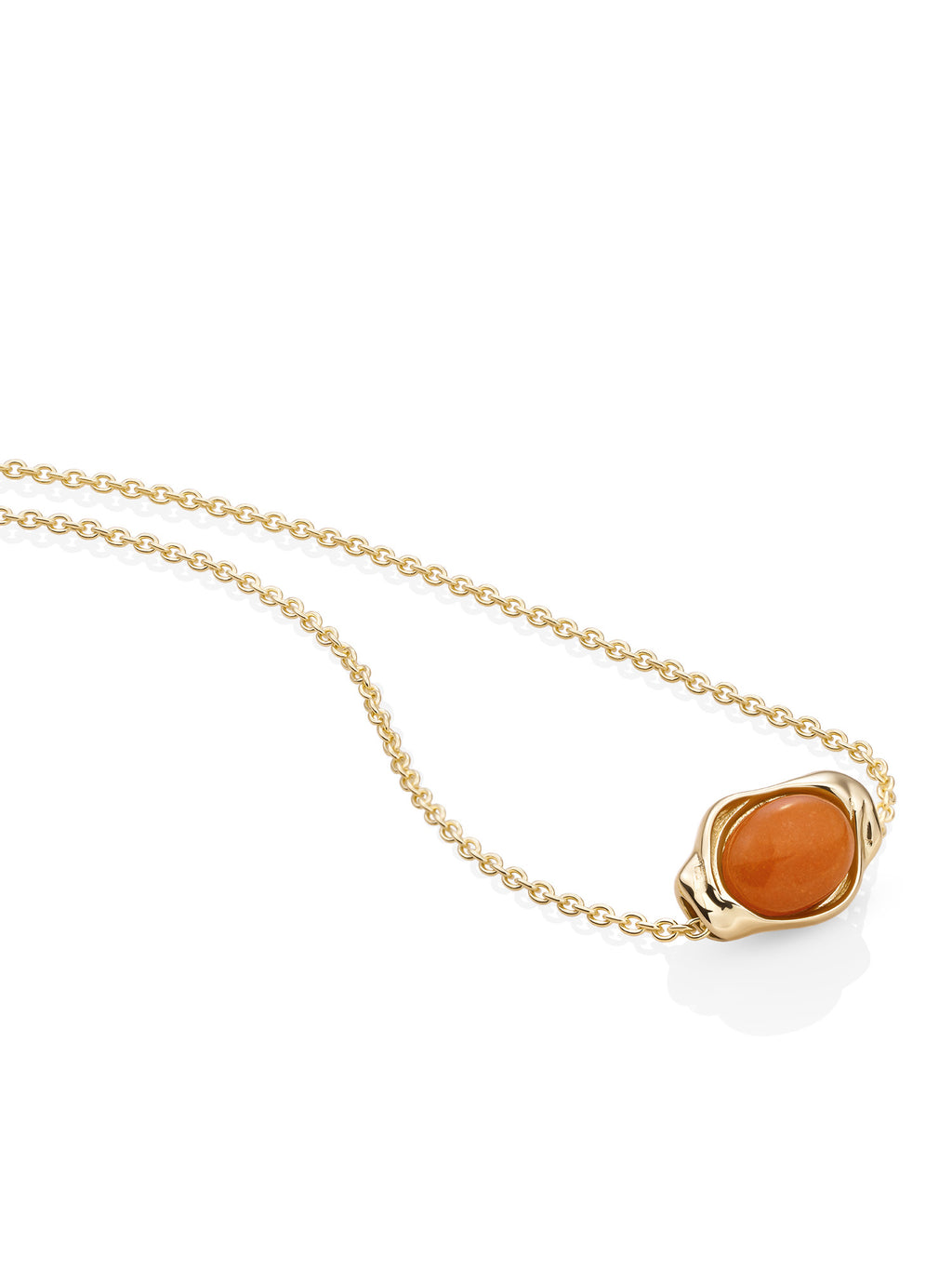 Red Aventurine Flow Anchor Chain Ketting Set Goud - Sets