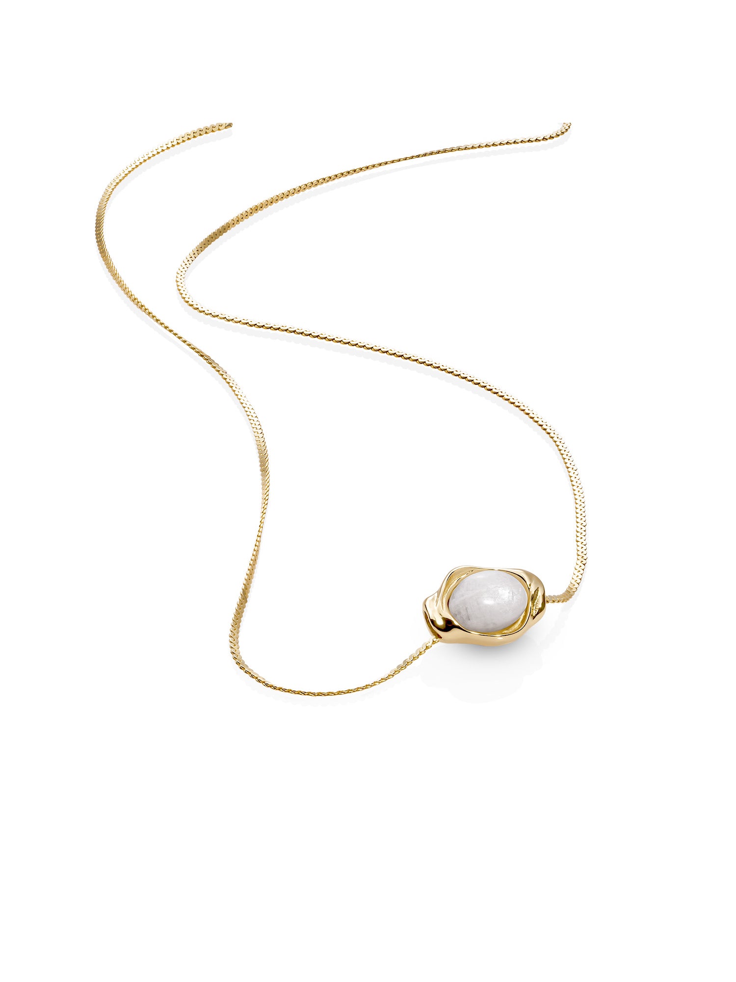Moonstone Flow Serpentine Chain Ketting Set Goud