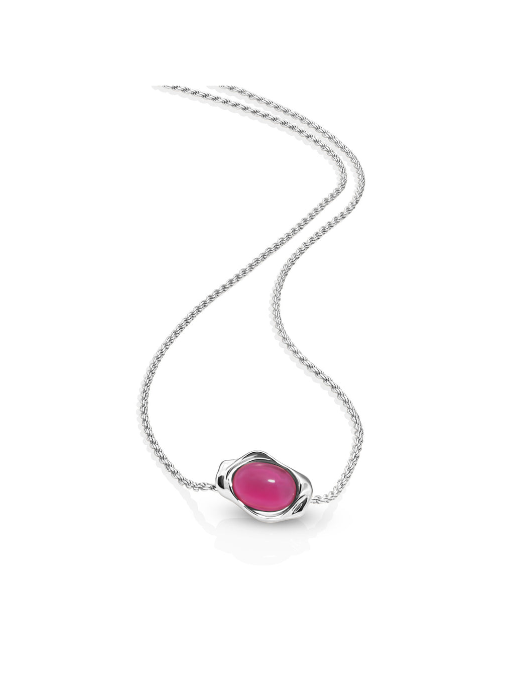 Candy Jade Flow Rope Ketting Set Zilver - Sets