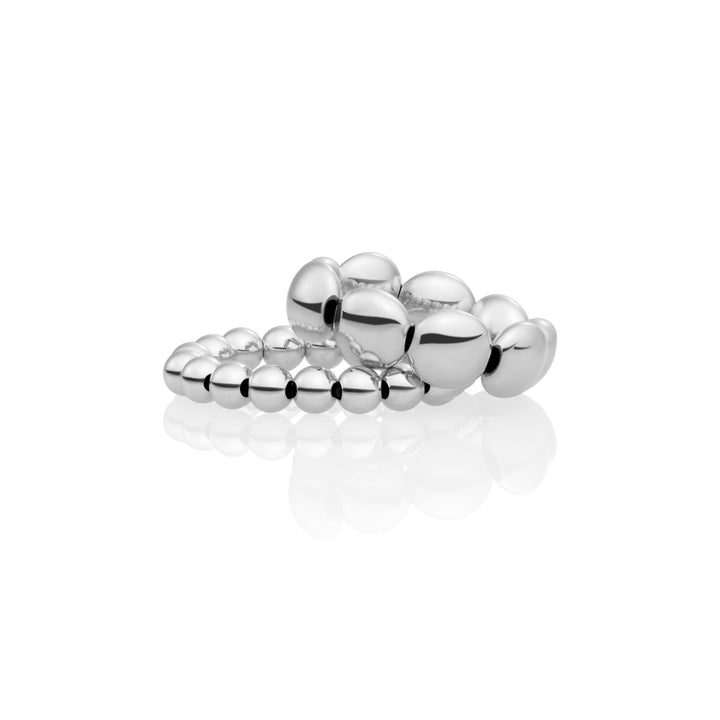 Essentials Additional Bubble Rings Stack | Silver