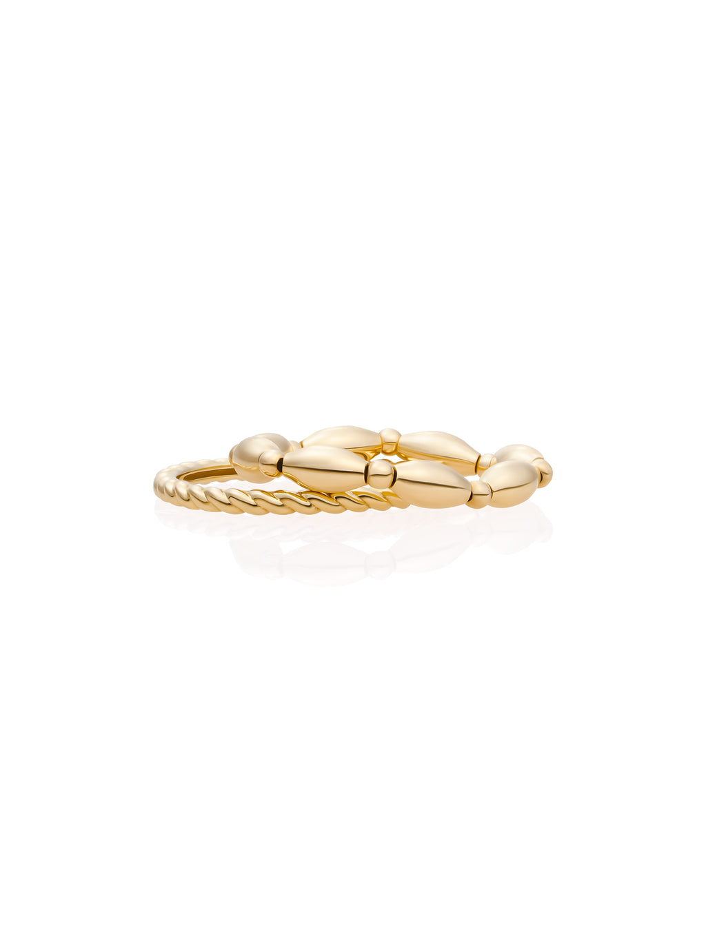 Twist Rice Ringen Stack Goud