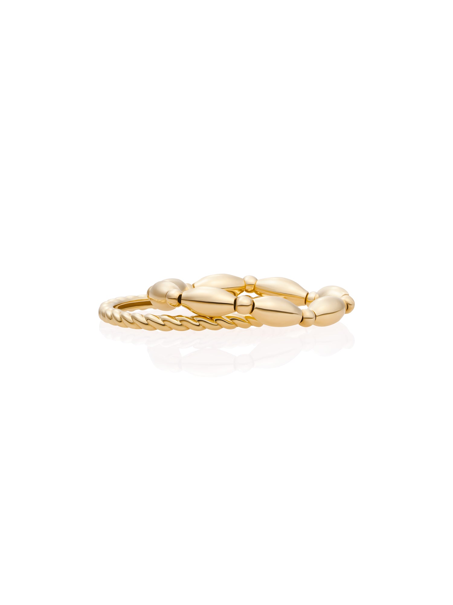 Twist Rice Ringen Stack Goud
