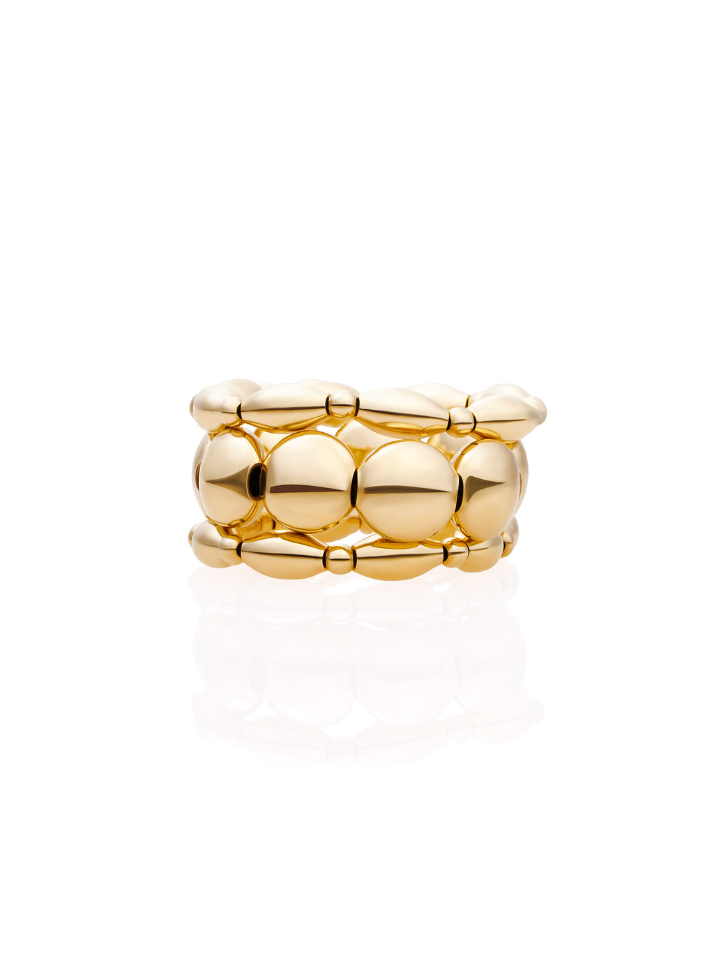Rice Bubble Ringen Stack Goud Kleurig