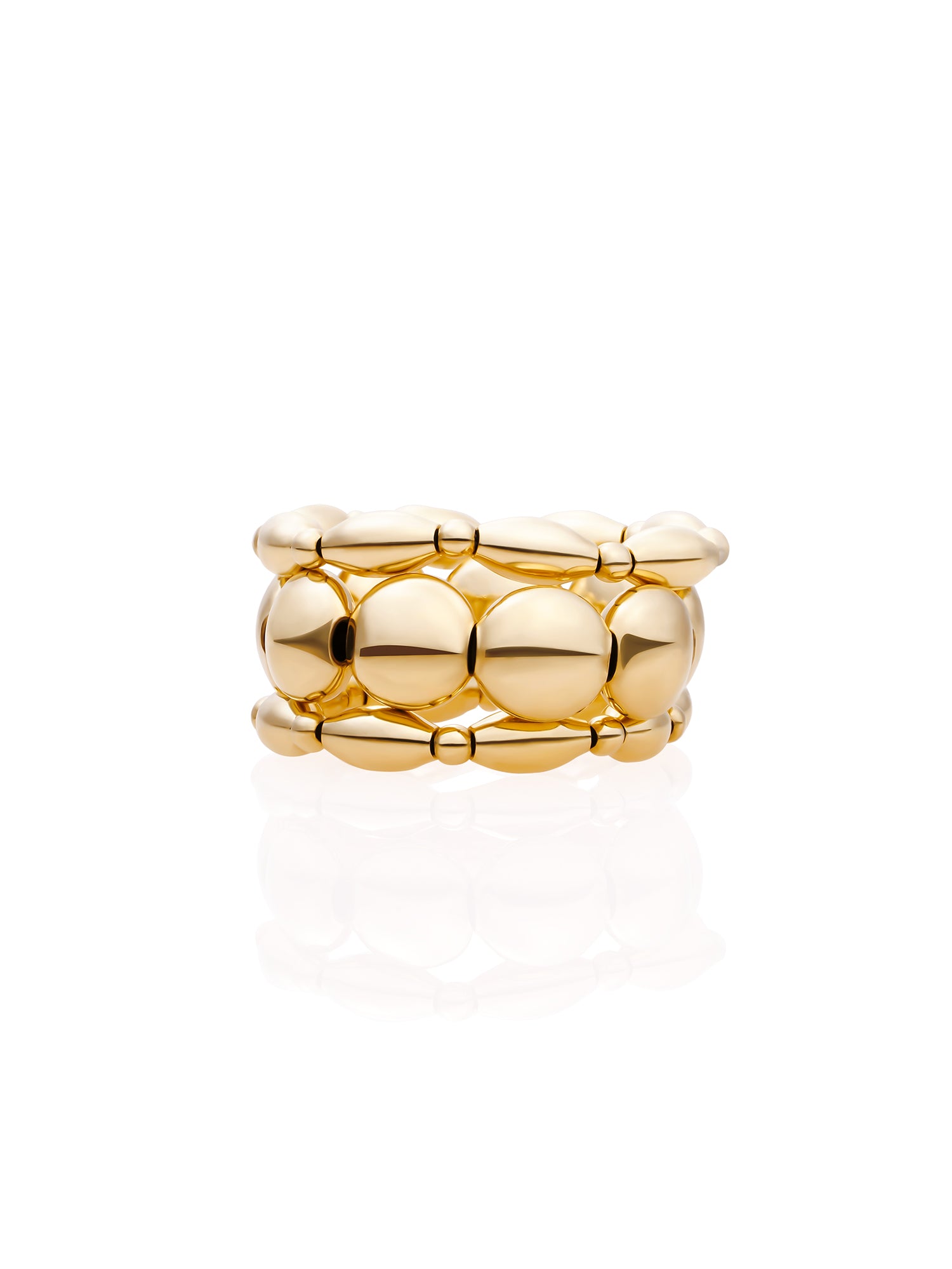 Rice Bubble Ringen Stack Goud Kleurig