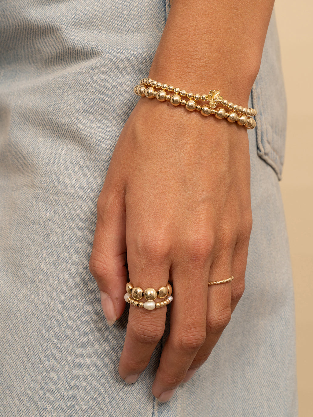 Botanic Bold Mix Armbanden Set Goud - Sets