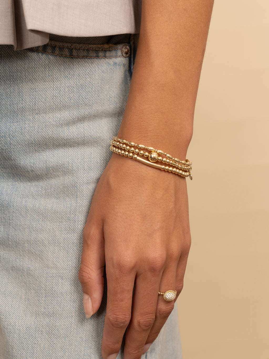 Core Rice Armbanden Set Goud - Sets