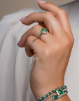 groene onyx edelsteen ring gemaakt van 925 sterling zilver