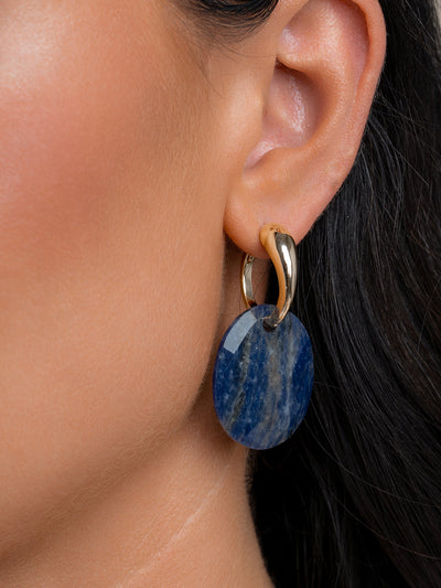 Sodalite Large Oval Earring Gemstones