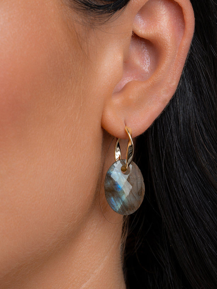 Labradorite Medium Oval Earring Gemstones