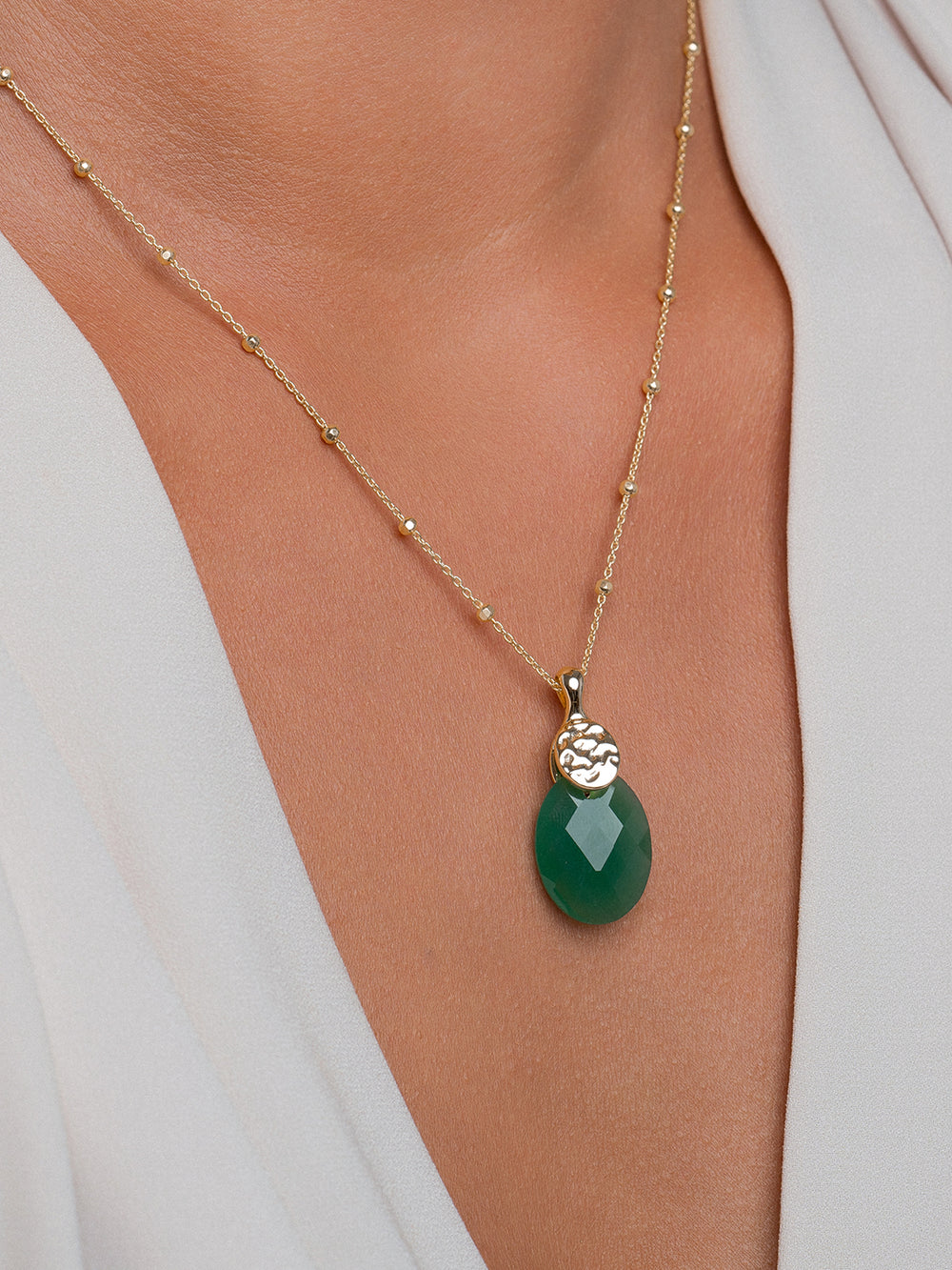 edelsteen sieraden met groene onyx van Sparkling Jewels