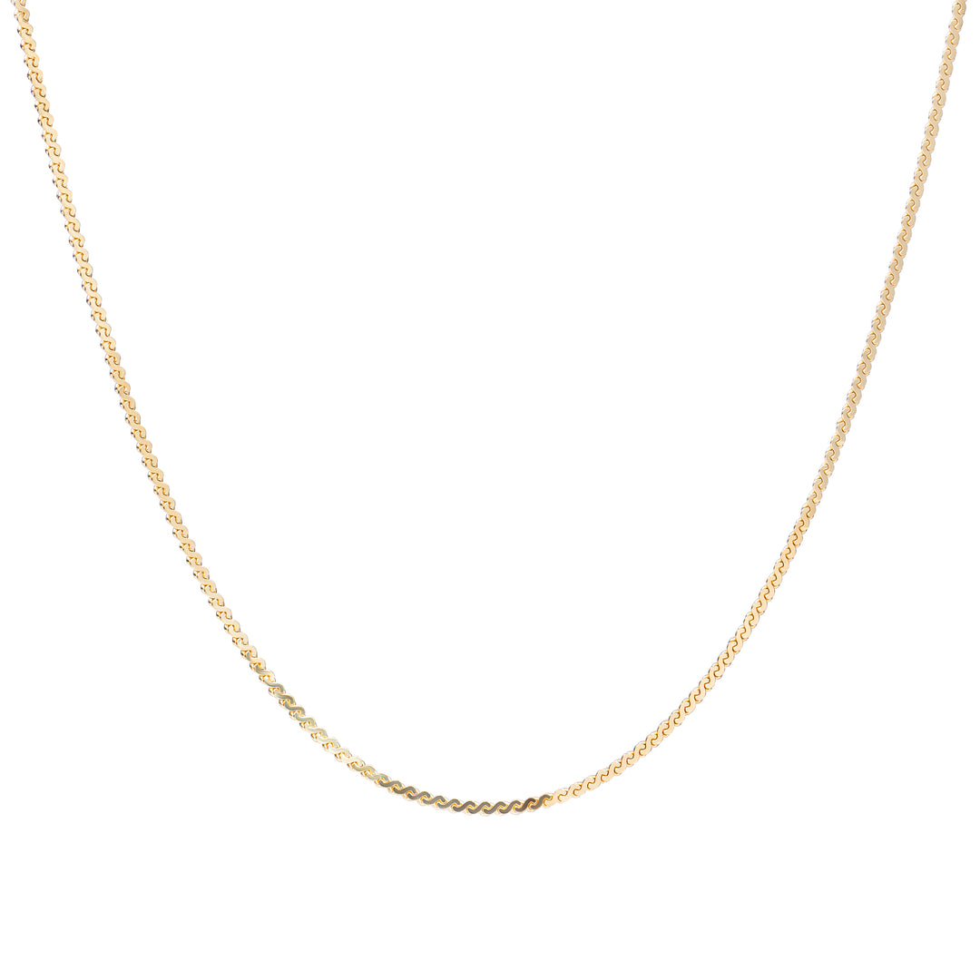 Serpentine necklace | Gold Plated