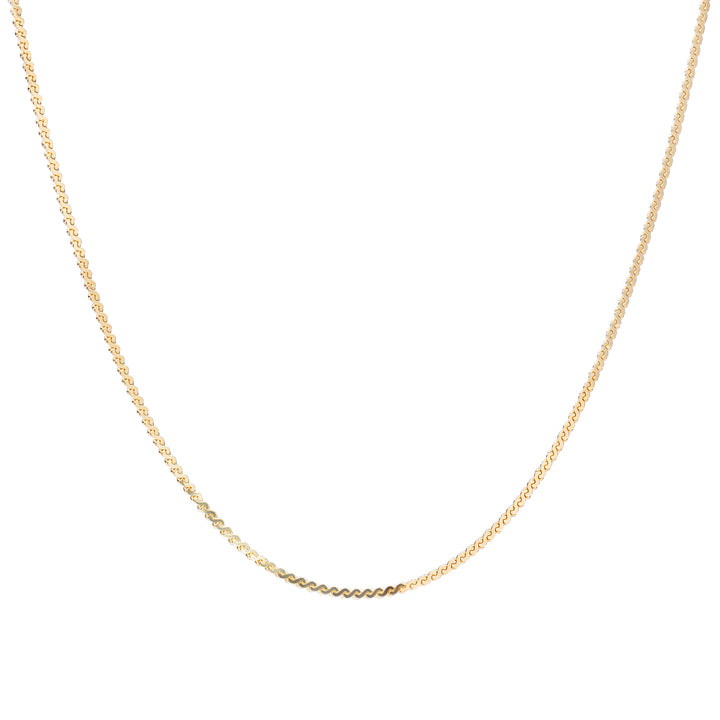 Serpentine ketting | Goudkleurig