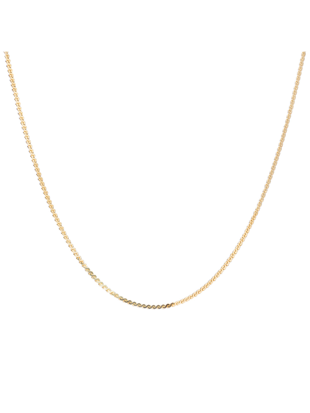 Serpentine ketting | Goudkleurig