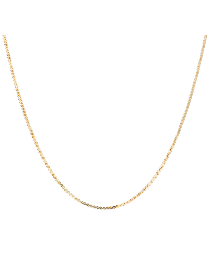 Serpentine ketting | Goudkleurig