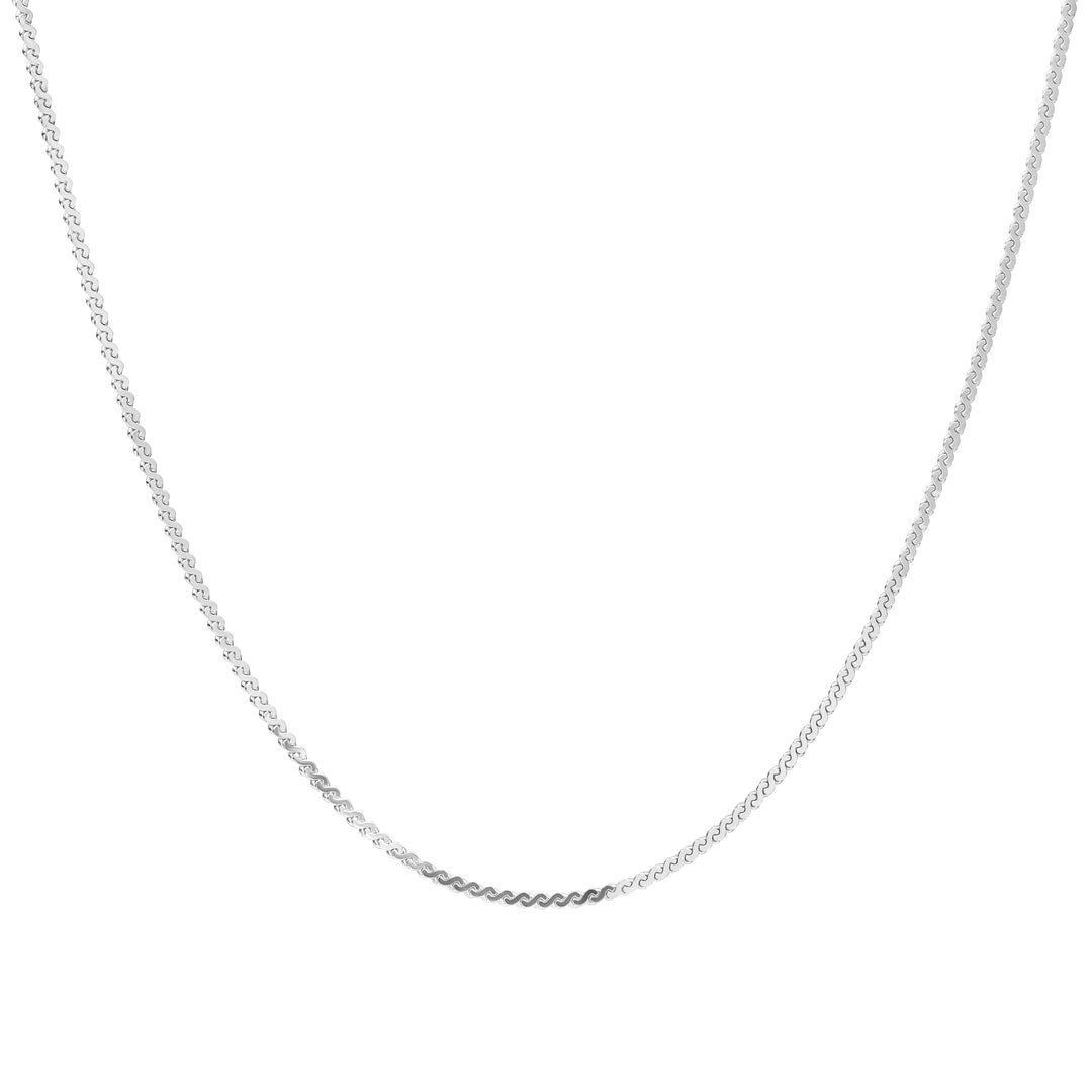 Collier serpentin | Argent