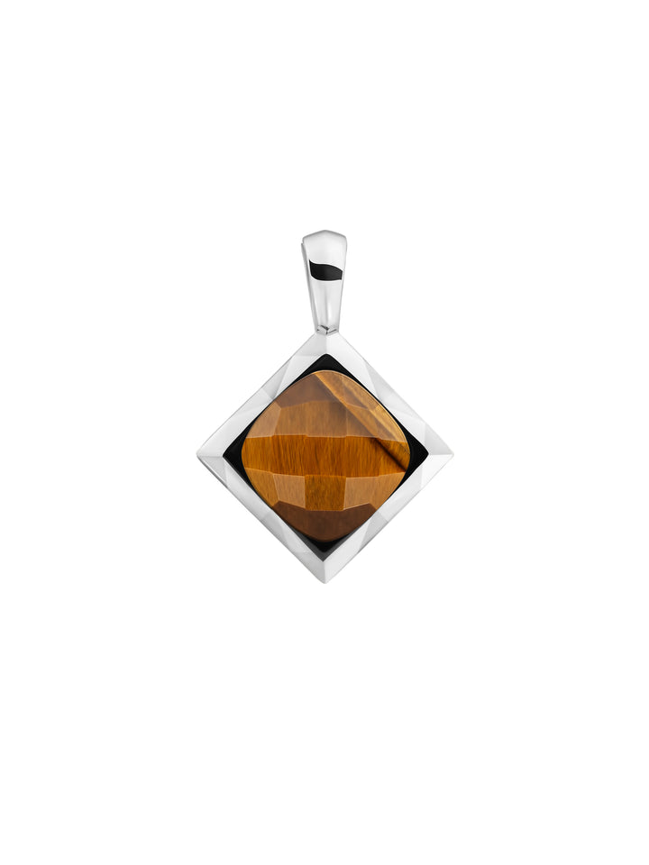 Cushion Cut Pendant | Tiger Eye