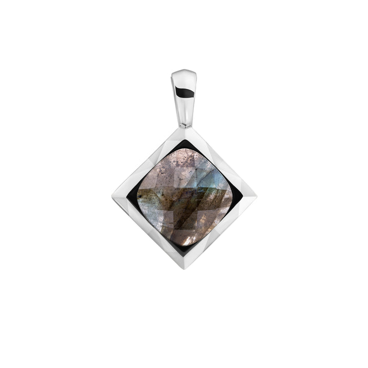 Cushion Cut Pendant | Labradorite