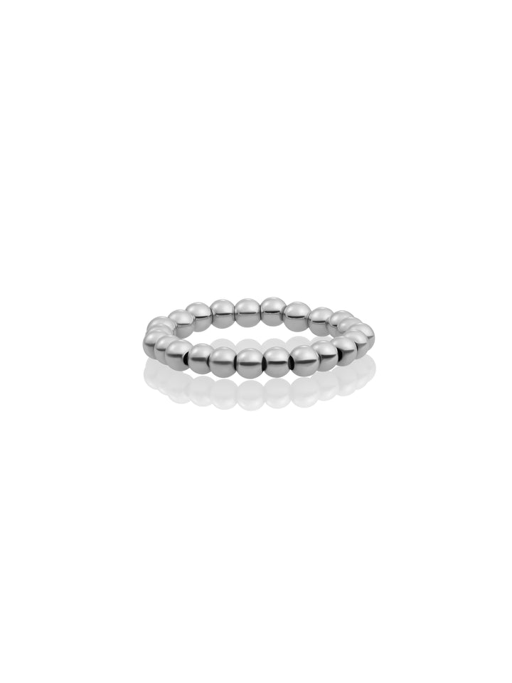 Kralenring 3mm | Zilver