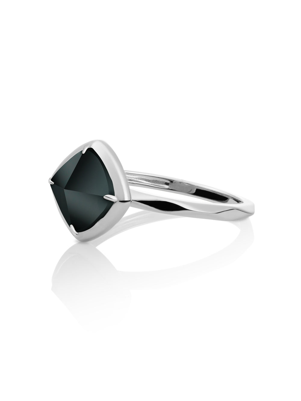 Edge Ring Onyx | Zilver