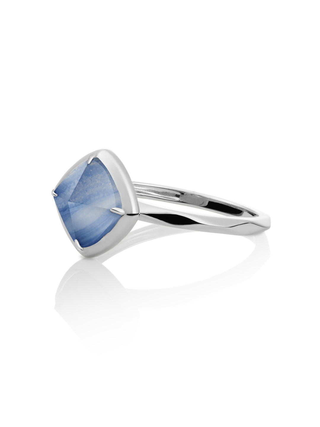 Edge Ring Blue Aventurine - Zilver