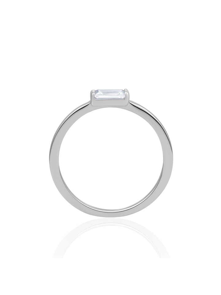 Baguette Ring | zilver