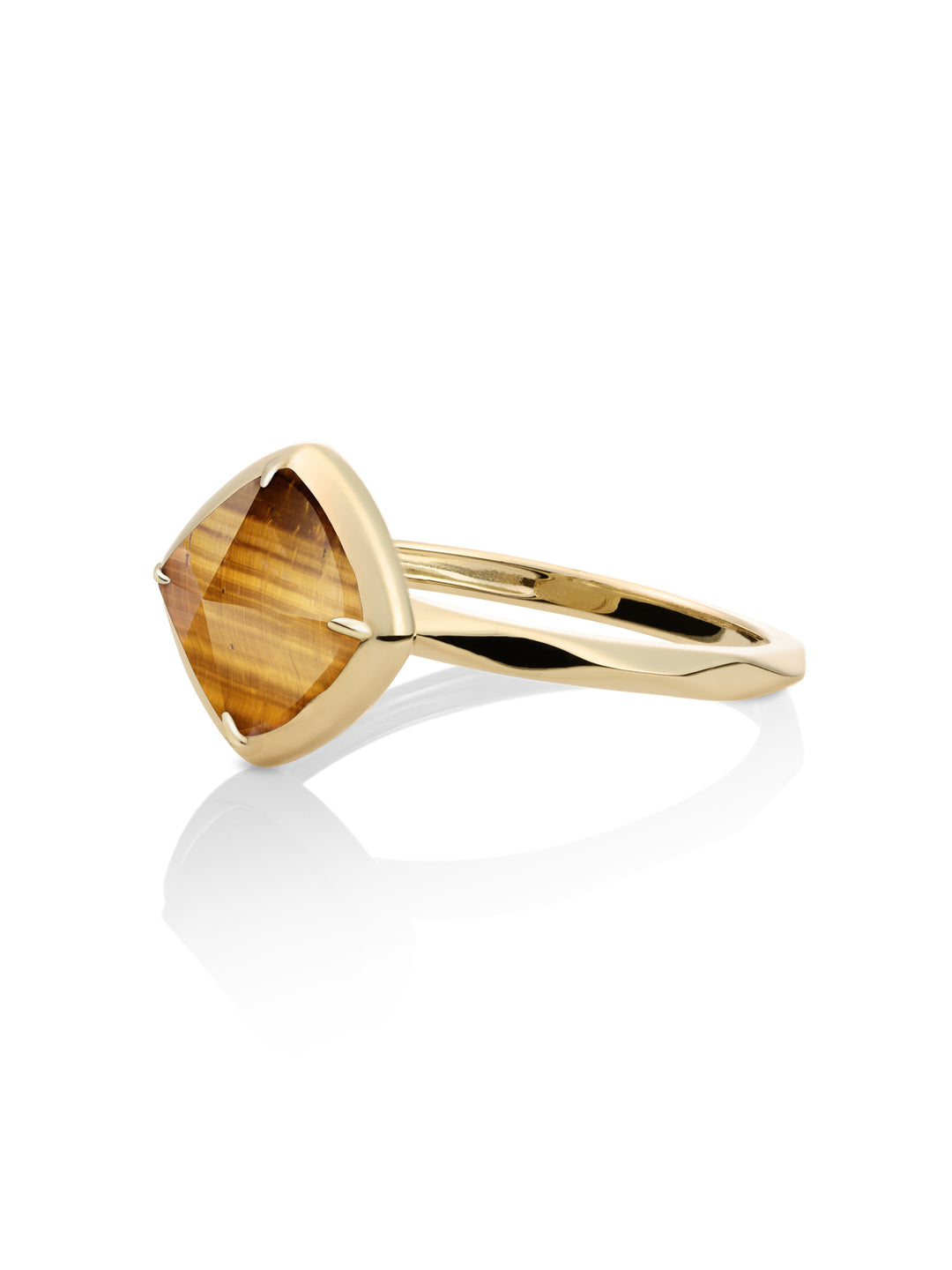 Edge Ring Tiger Eye | 9 karaat