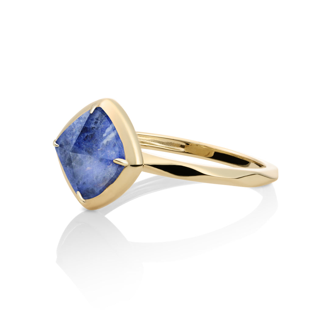 Gouden Ring met Sodalite Edelsteen van Sparkling jewels voor vrouwen