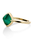 Edge Ring Green Onyx 9 Karaat Sparkling Jewels
