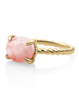 Twist Ring Cherry Quartz | 9 karaat