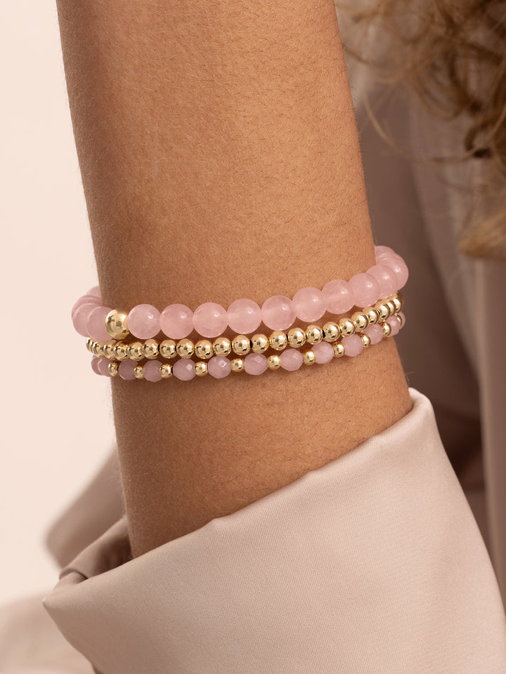 Rose Quartz Saturn large armband