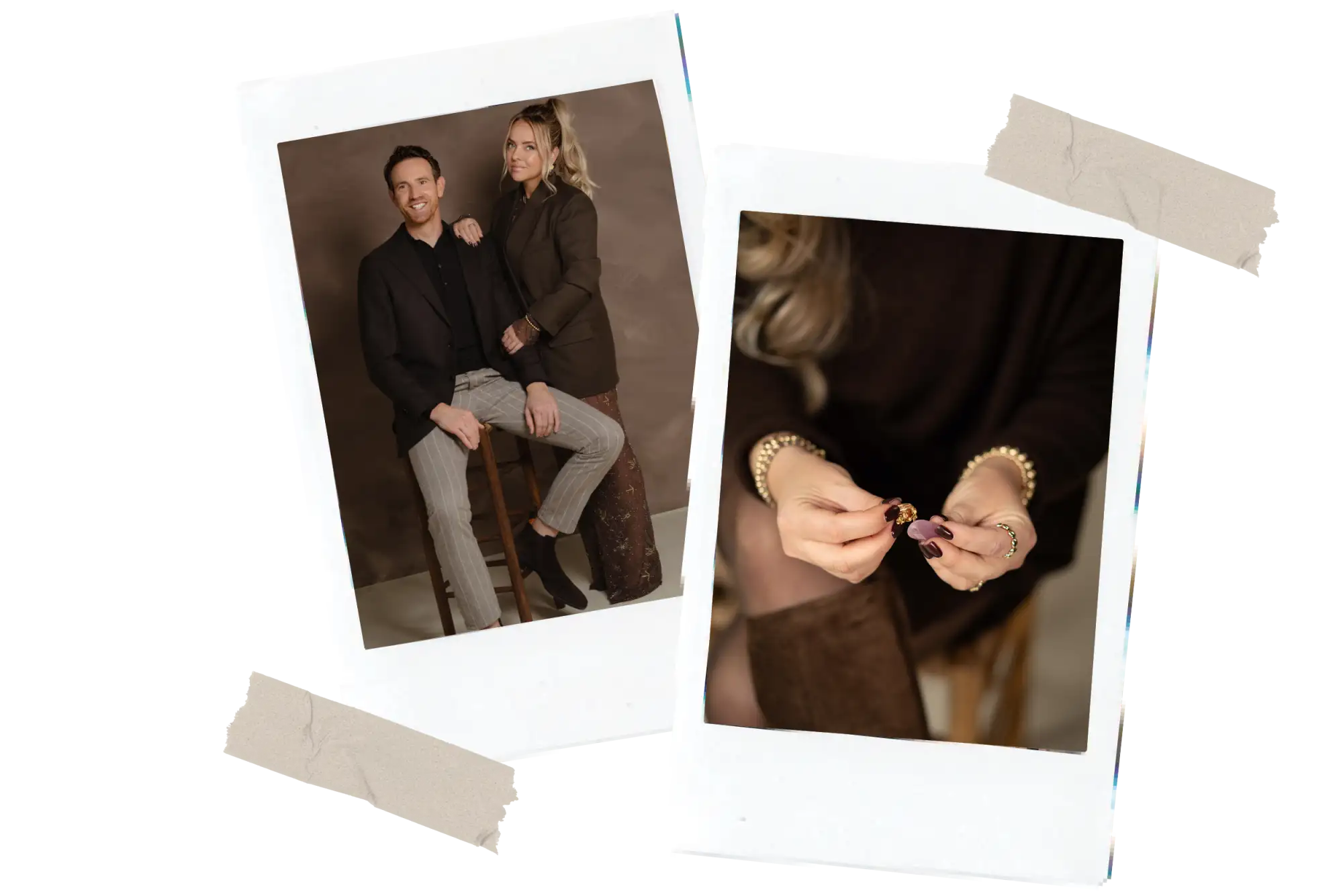 Goudkleurige ring met een donkerviolette edelsteen gezet in een ingewikkeld, mogelijk handgemaakt ontwerp.