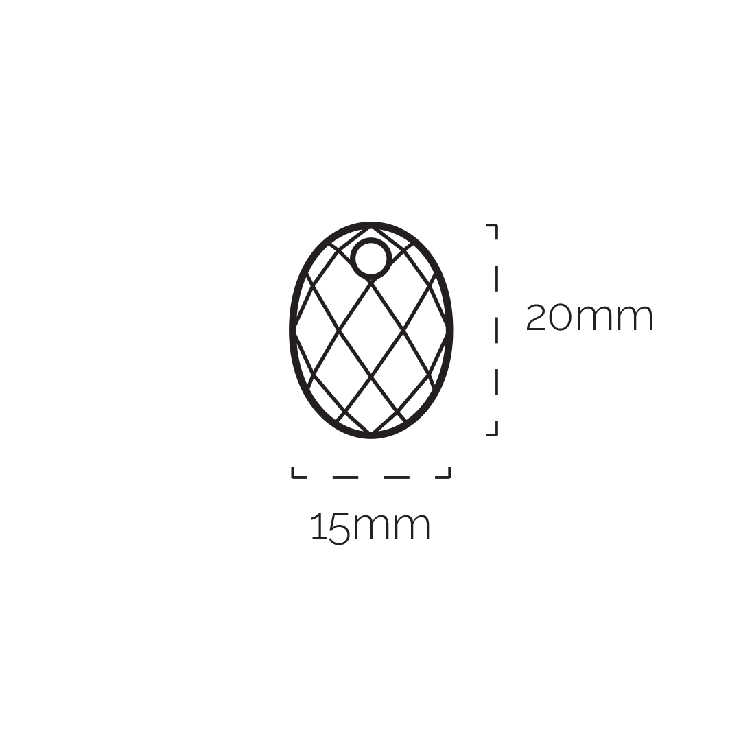 Sonnensteine ​​Medium Oval Halskette Edelstein