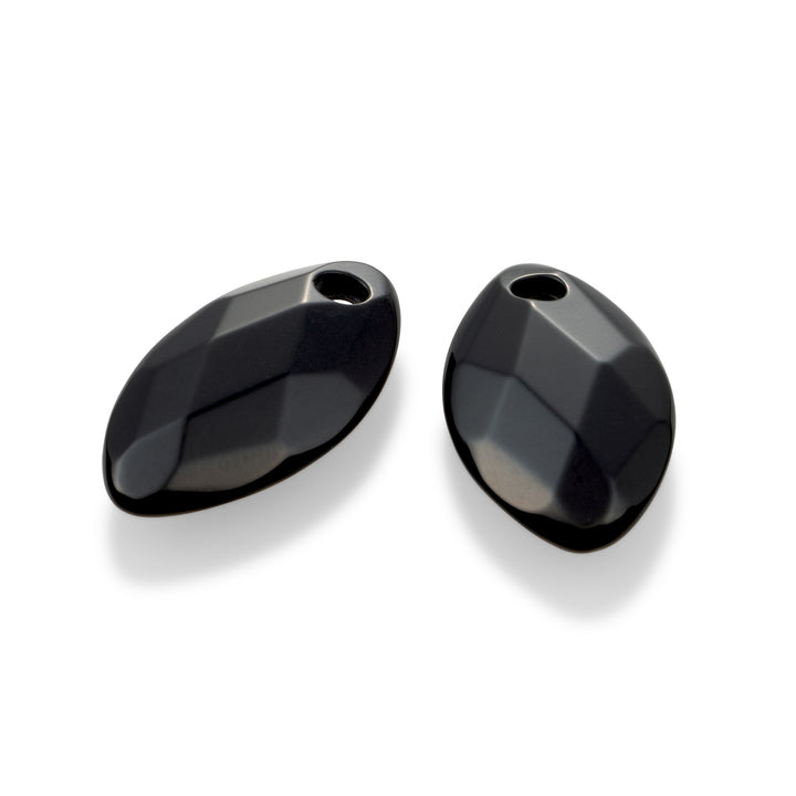 Onyx Leaf Earring Gemstones