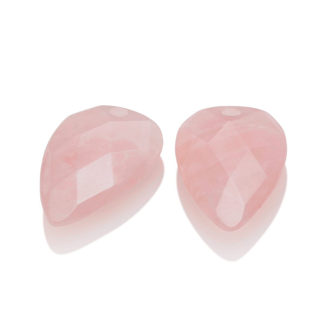 Rose Quartz - Blossom earring precious stones