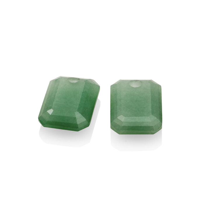 Green Aventurine Baguette Earring Gemstones