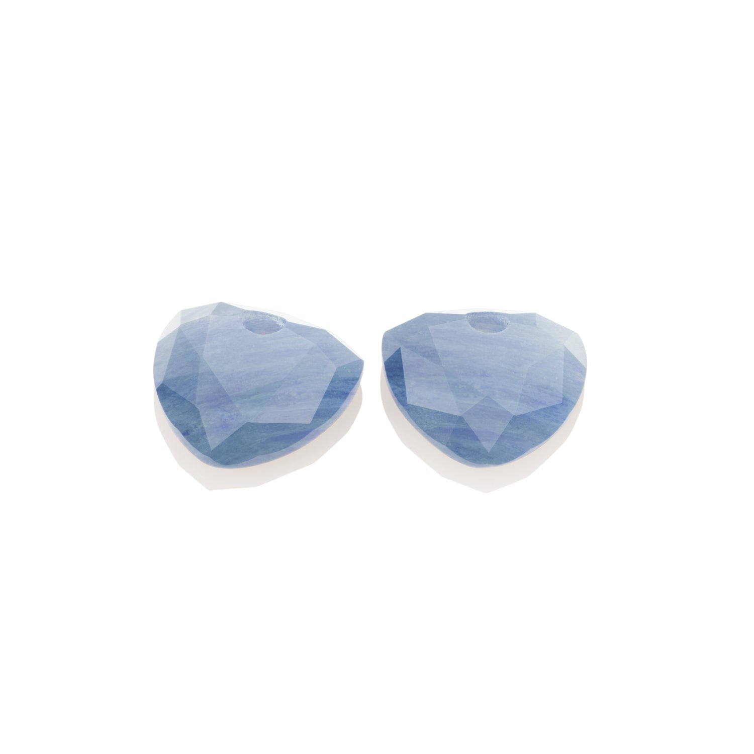Blue Aventurine Trillion Cut oorbel edelstenen