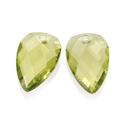 Lemon quartz oorbel edelstenen voor dames