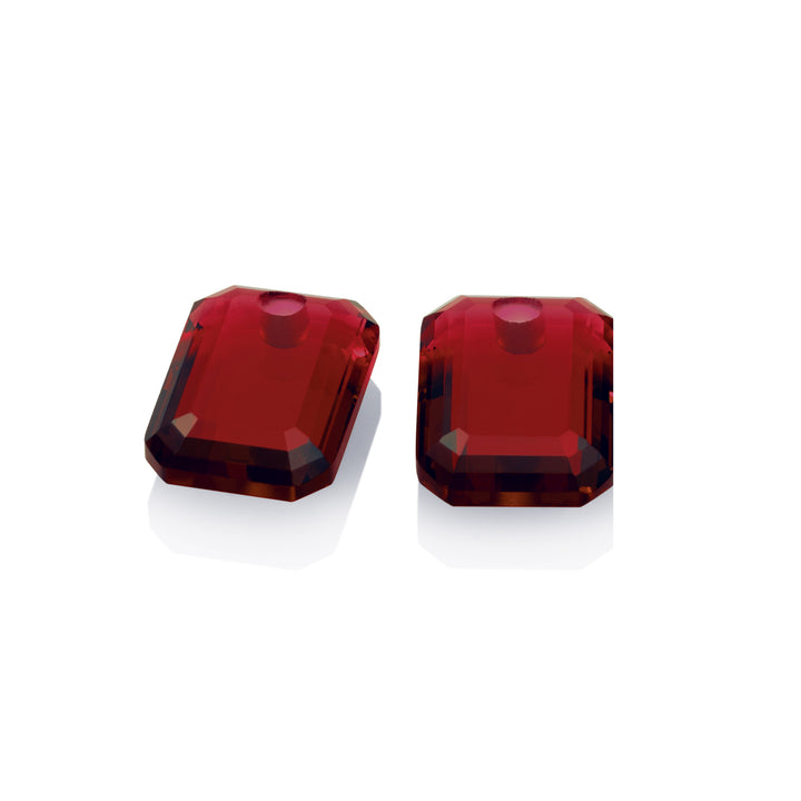 Ruby Quartz Baguette Earring Gemstones