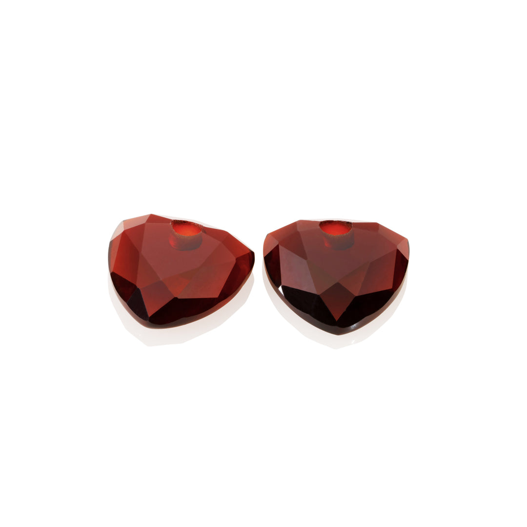 Ruby Quartz Trillion Cut Earring Gemstones
