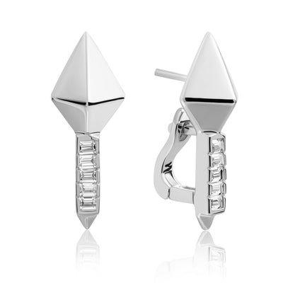Sterling zilveren oorbellen voor dames van Sparkling Jewels met steentjes 