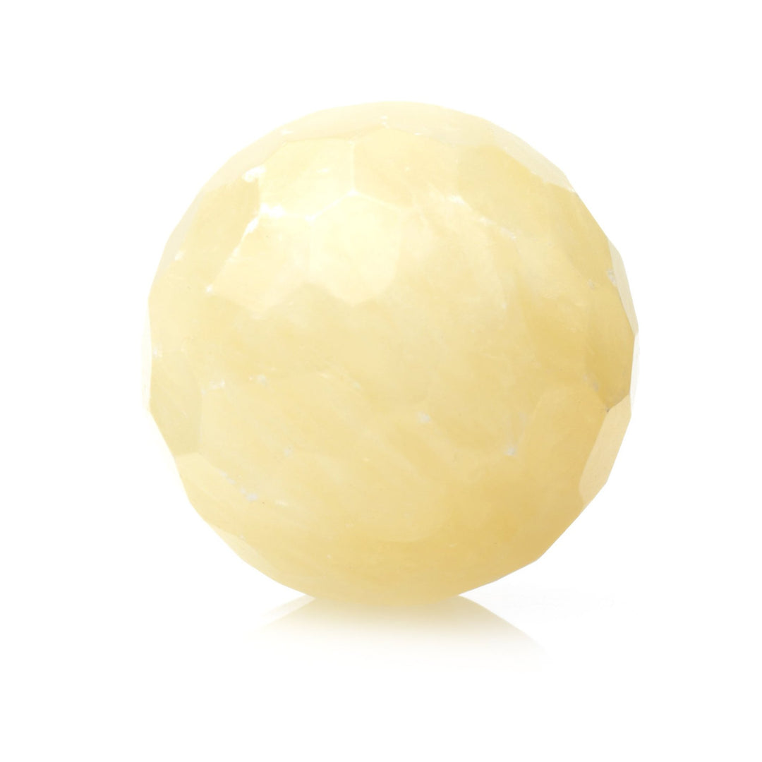 Yellow Calcite - 20mm gefacetteerd - Sparkling Jewels