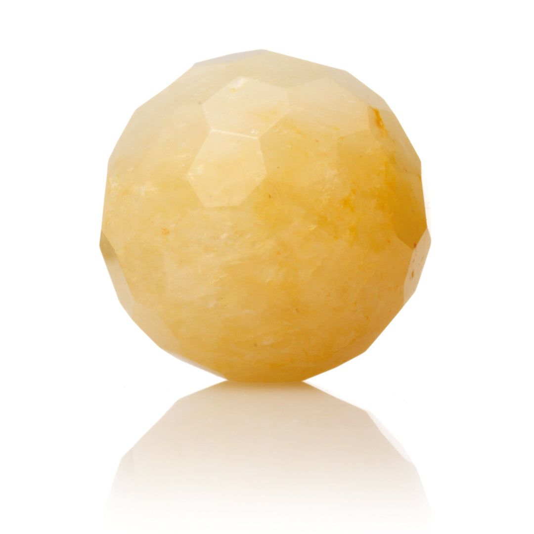 Yellow Jade - 14MM Facet - Sparkling Jewels