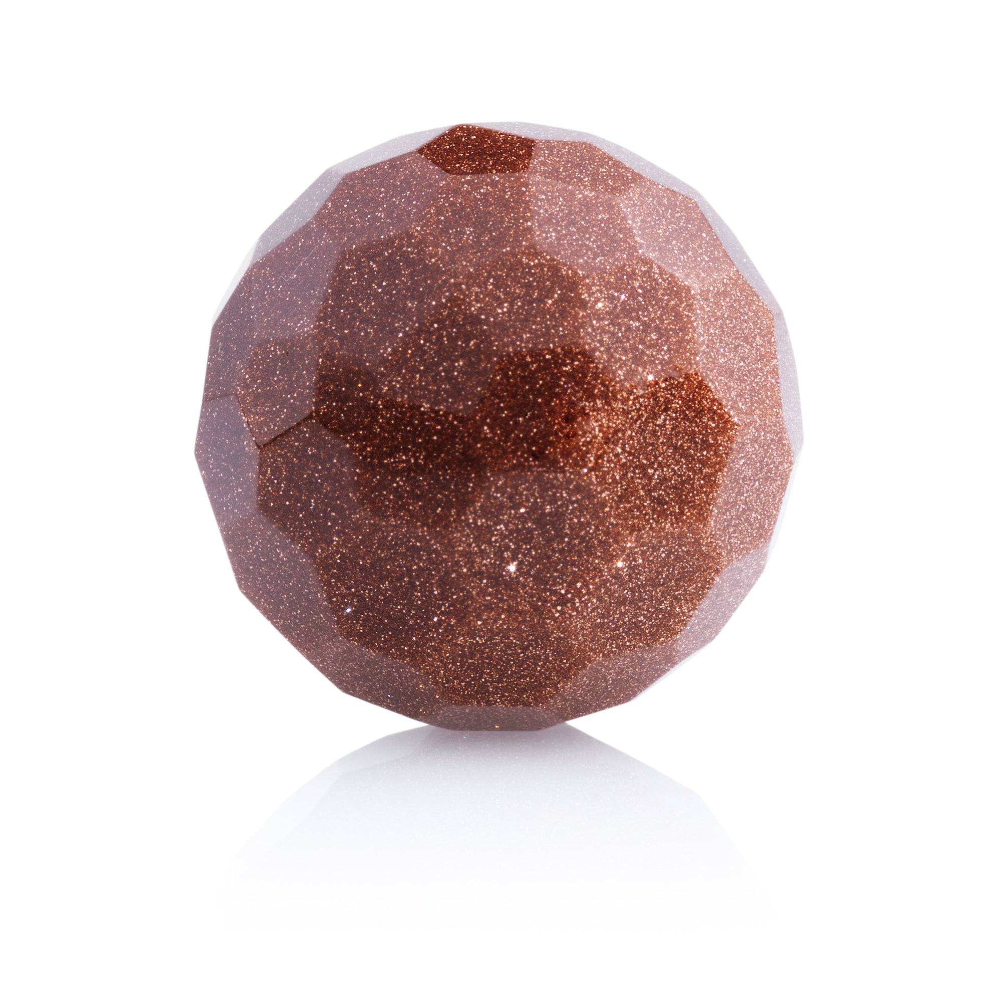 Goldstone Brown- 14mm gefacetteerd - Sparkling Jewels