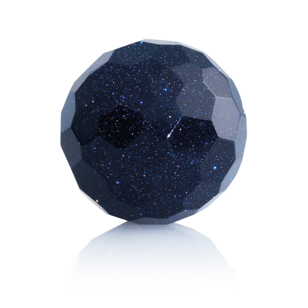 Goldstone Blue - 20mm gefacetteerd - Sparkling Jewels